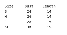 Load image into Gallery viewer, Medium Crop Top - runs small
